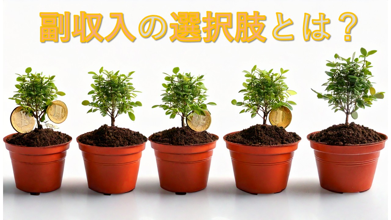 副収入を得るための選択肢はいくつある？安定した副収入の選択肢とは？？
