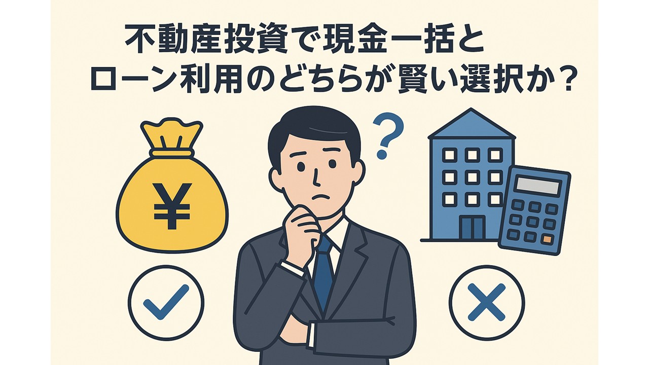 不動産投資で現金一括とローン利用のどちらが賢い選択か？